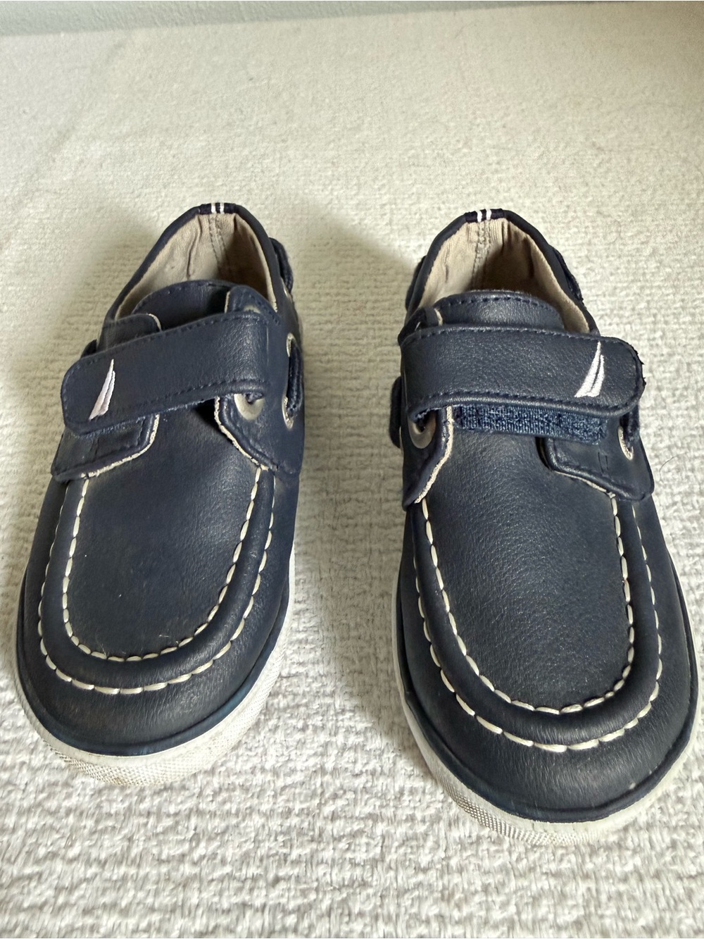 Nautica Navy Velcro Boat Sneakers